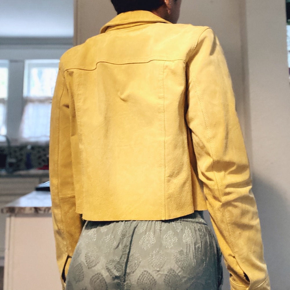 BLANK NYC Suede Trucker Jacket